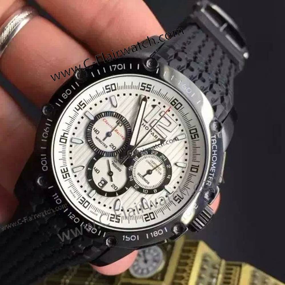 Low Price Replica Chopard Classic Racing Chrono Watch Black Case